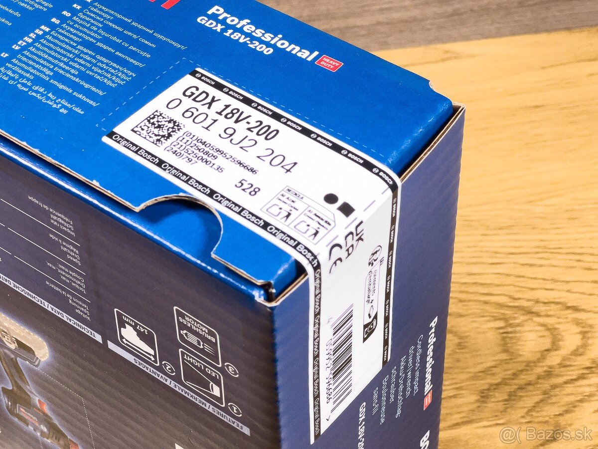 Bosch GDX 18V-200 rázový uťahovák NOVÝ NEOTVORENÝ - 5