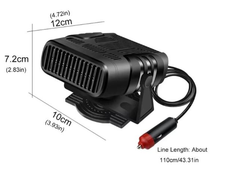 Nový multifunkčný ohrievač, fukár a klíma do auta - 5