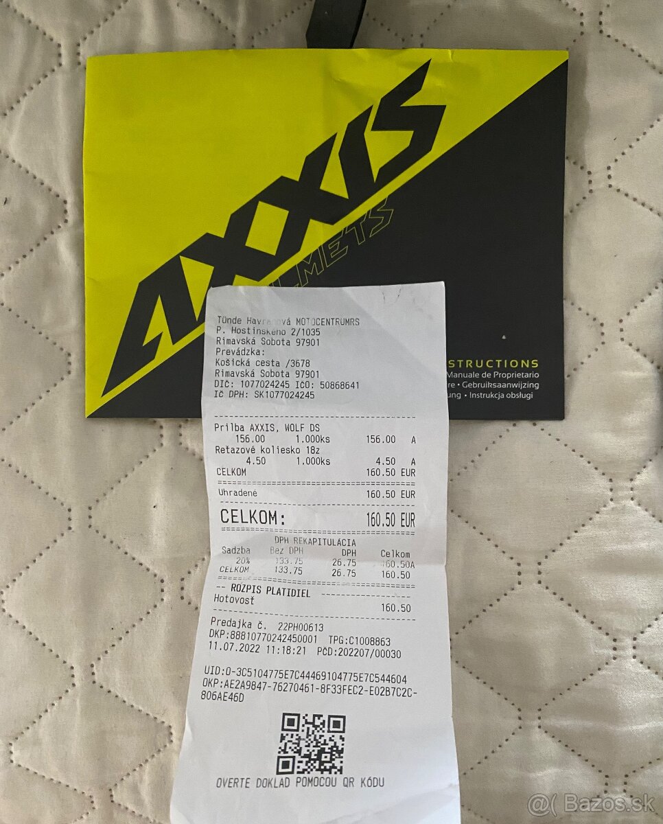 Predam Prilbu AXXIS WOLF DS - 5