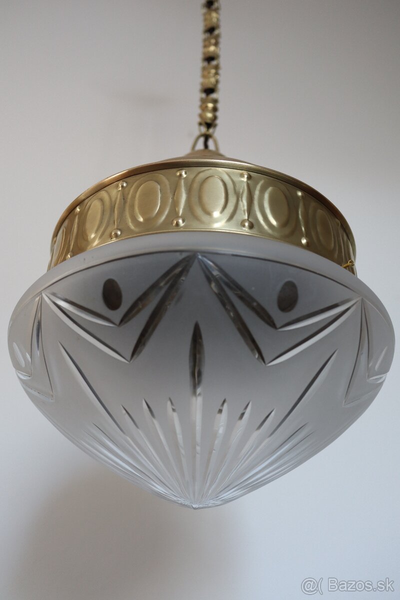 Starožitný mosadzný luster. - 5