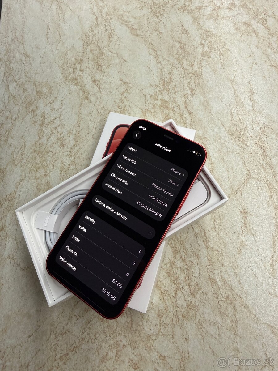 I Phone 12 mini Red 64gb 100%baterka - 5