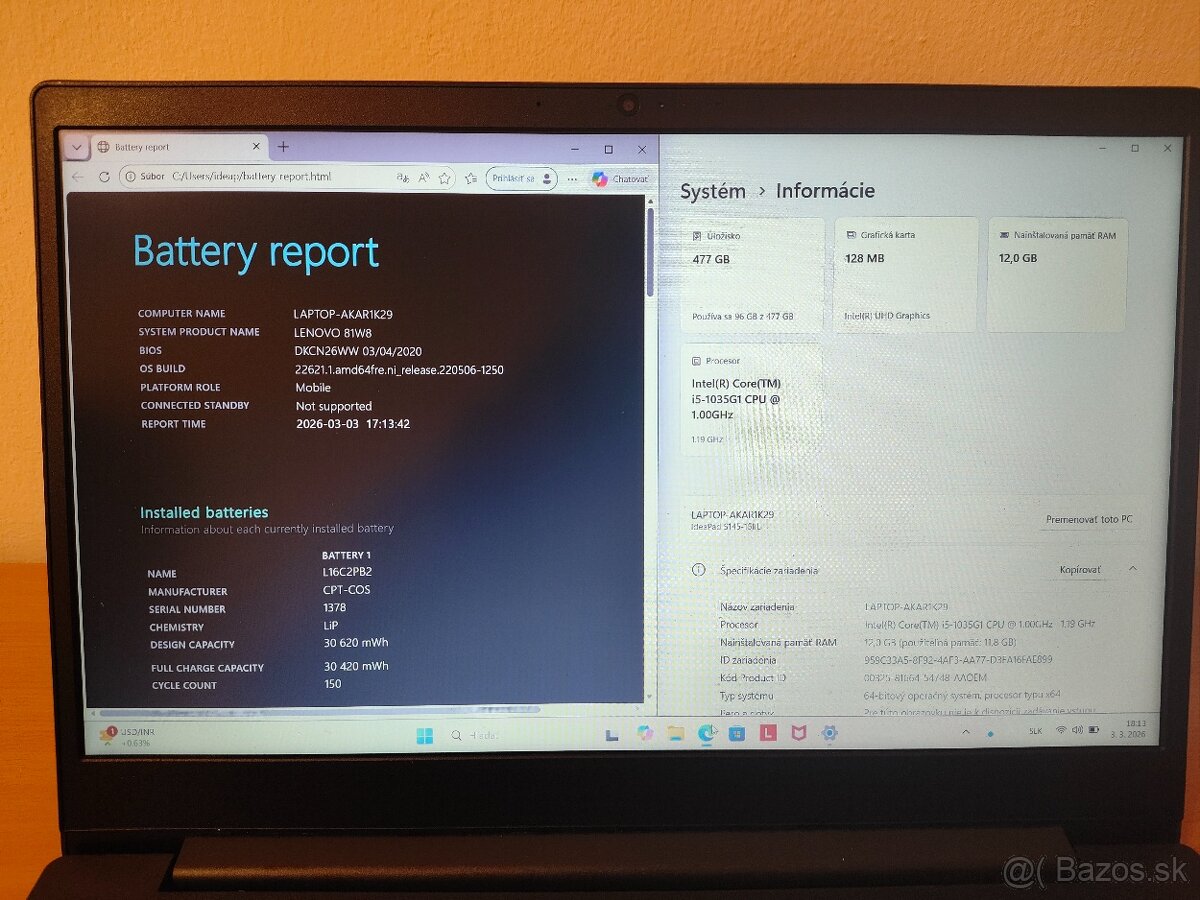 Lenovo S145 | Core i5 • 12GB RAM • 512GB - 5