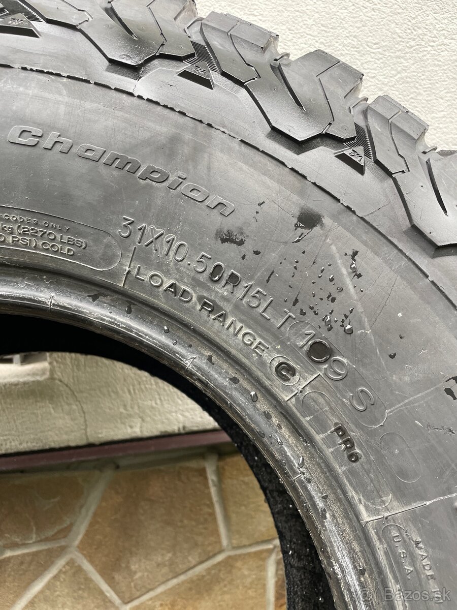 31x10,5 R15LT BFGoodrich All-Terrain T/A K02