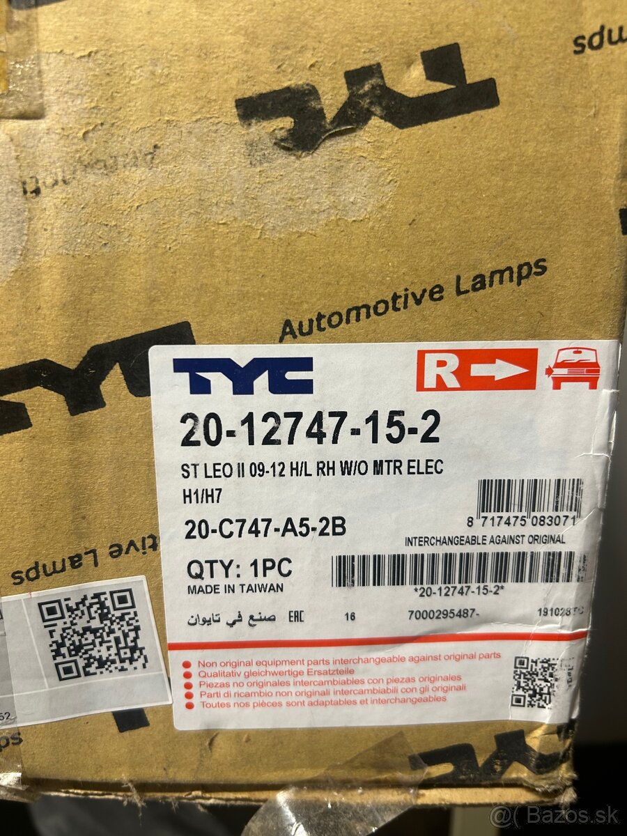 Pravý predný svetlomet pre Seat Toledo/Leon/Altea - 5