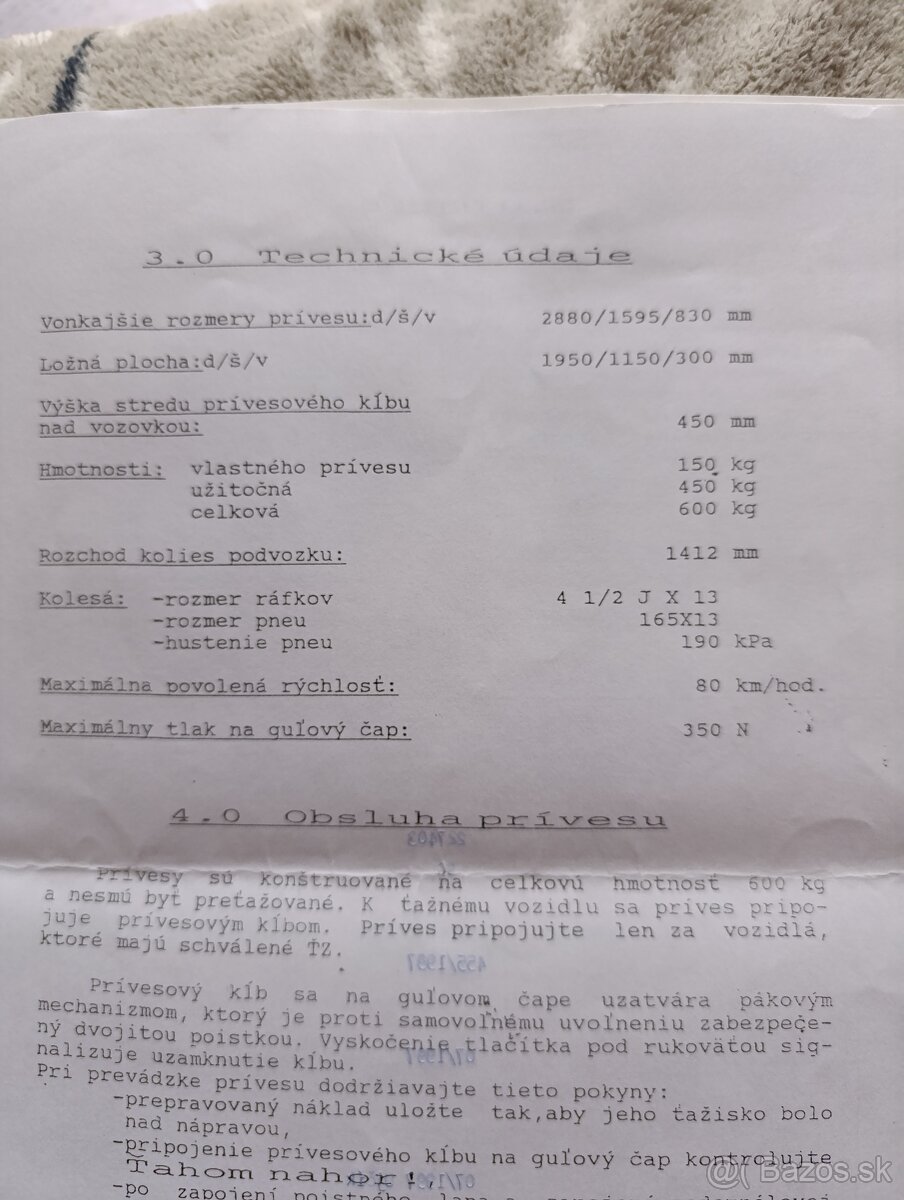 Predám prívesný vozík - 5