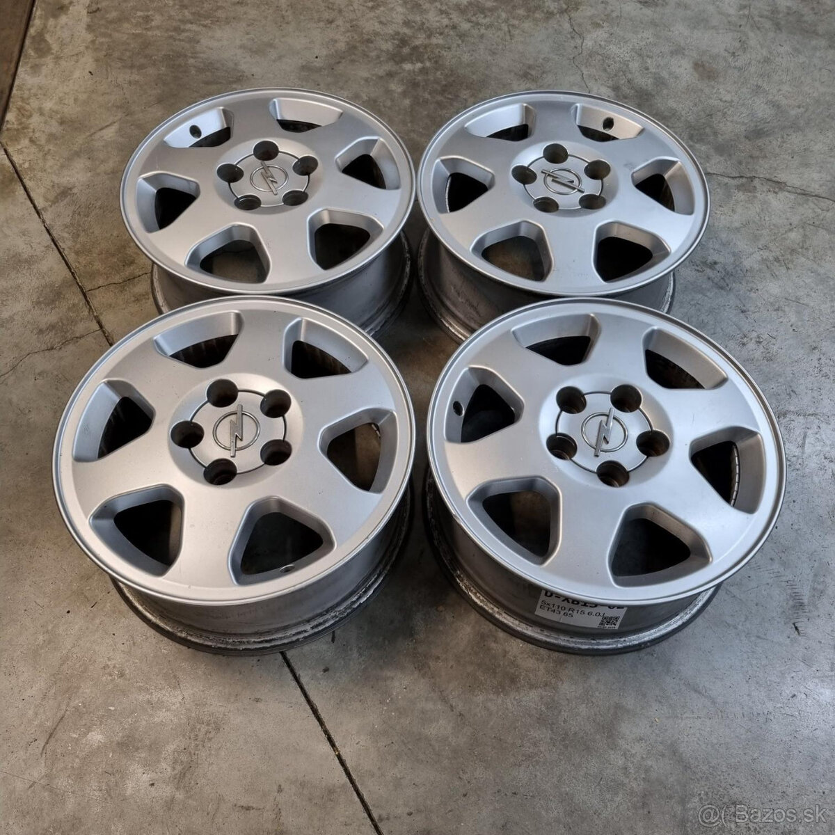 Hliníkové disky 5x110 R15 6J ET43 - 5