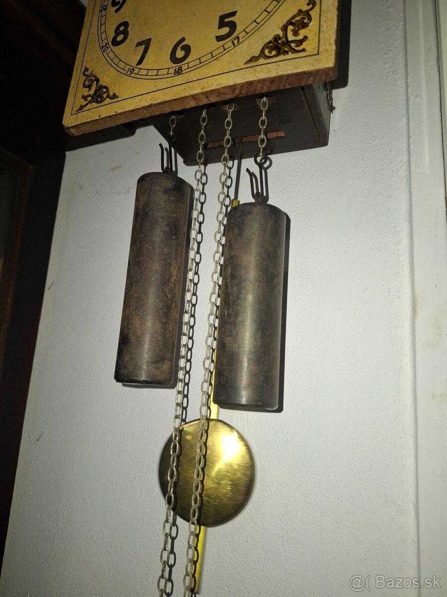 Predám funkčné polbicie starožitné hodiny druhá polovica 19 - 5