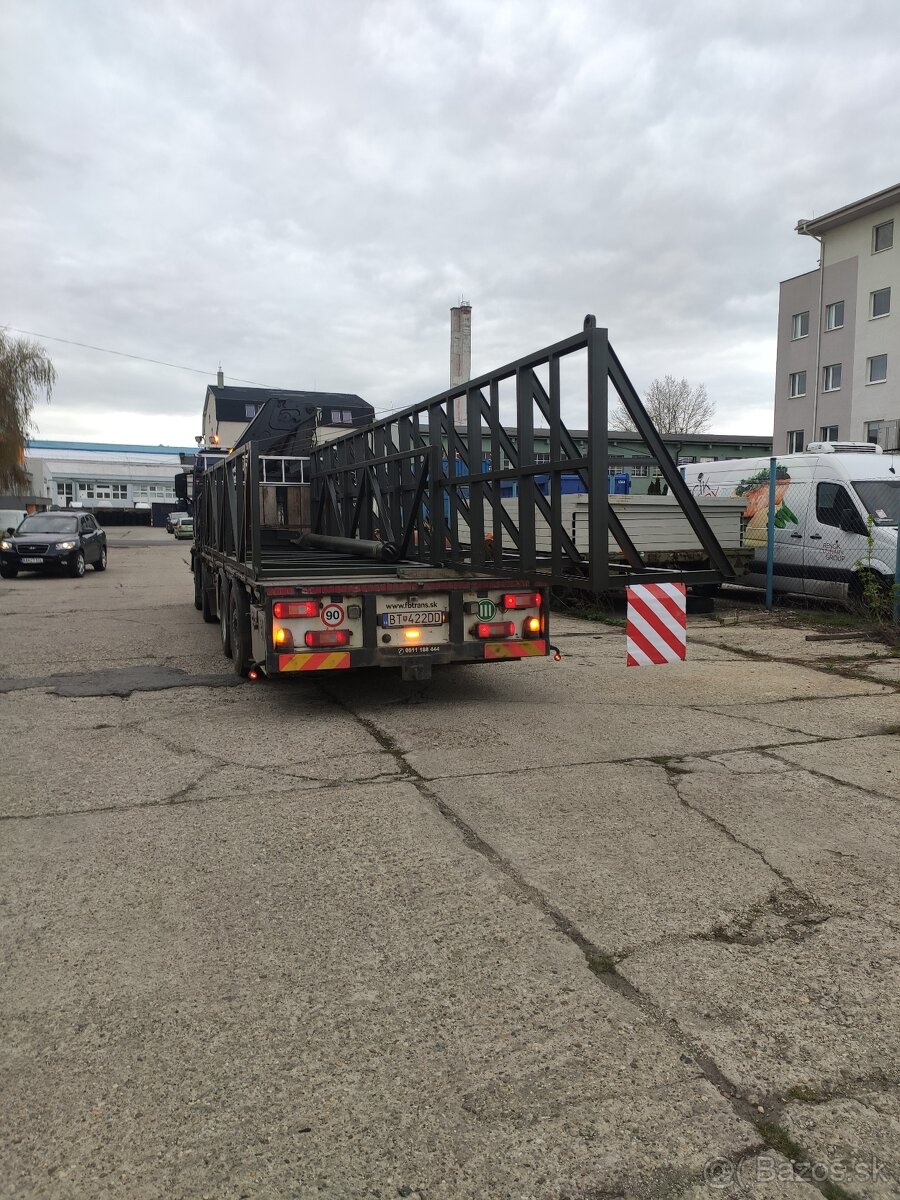 Nadrozmerná preprava s hydraulickou rukou. - 5