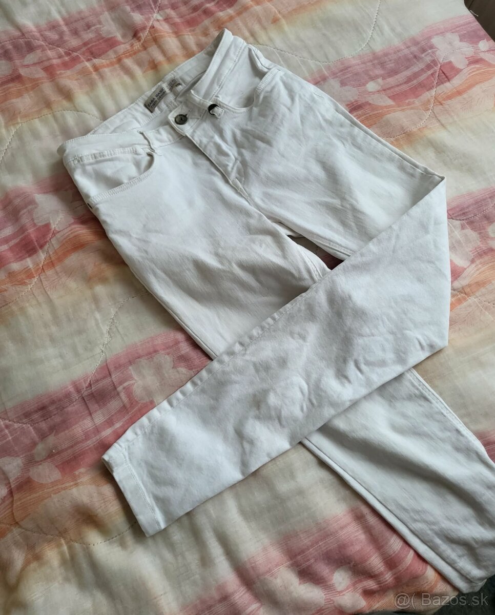 Zara nohavice biele - 5