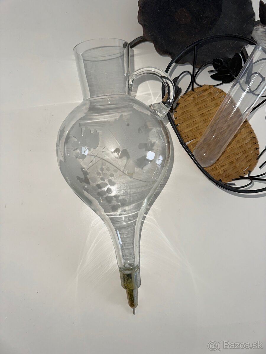 Antique Leptaný sklenený dekantér - 5