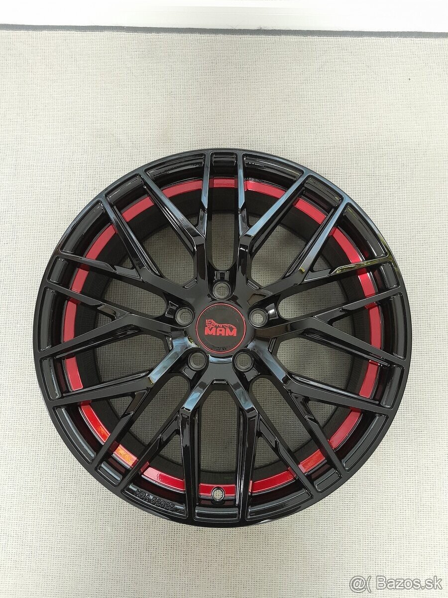 Alu disky R18 5x112 Et45 8J MAM RS4 BPRI Škoda Seat Audi Vw - 5