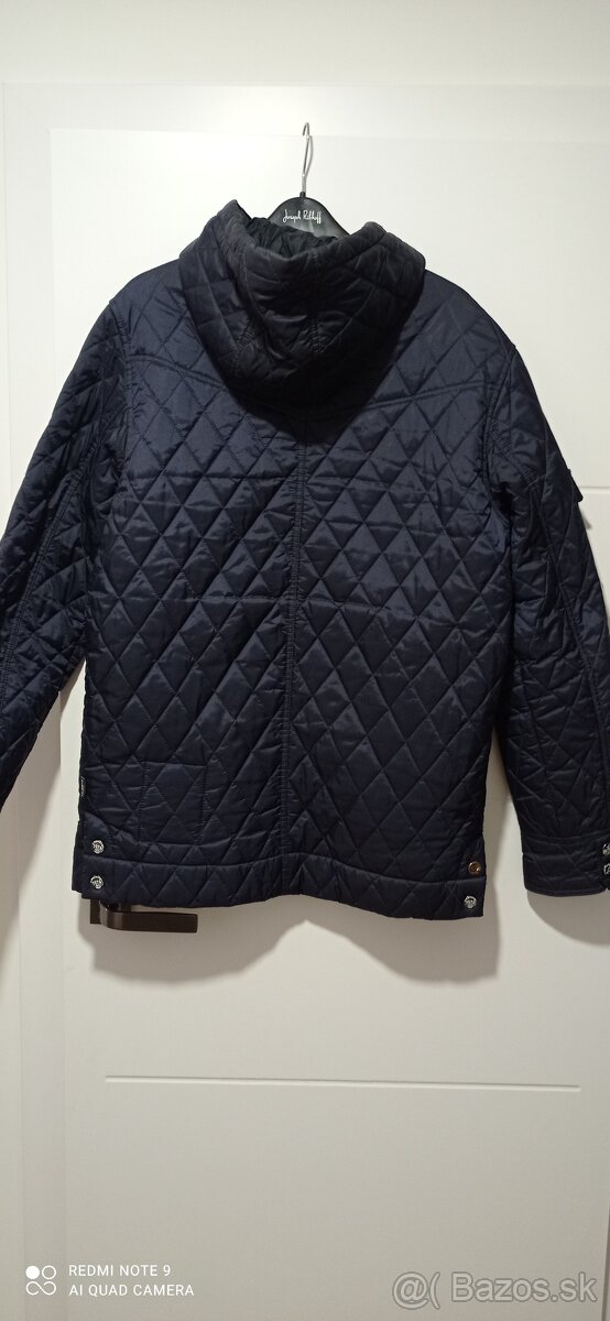 Pánska prešívaná bunda modrá veľkosť L - 5