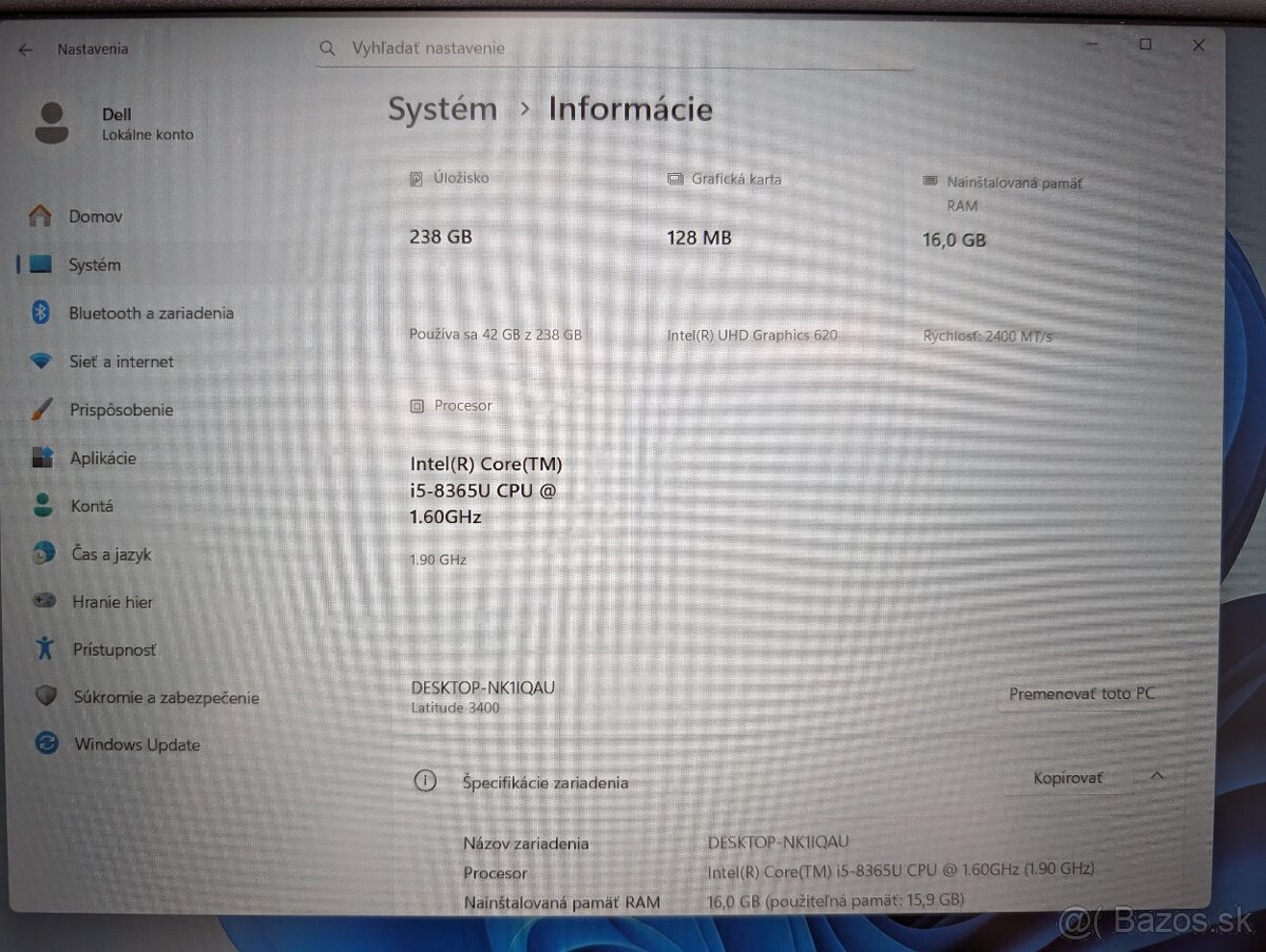 Notebook Dell Latitude 3400 Windows 11 - 5