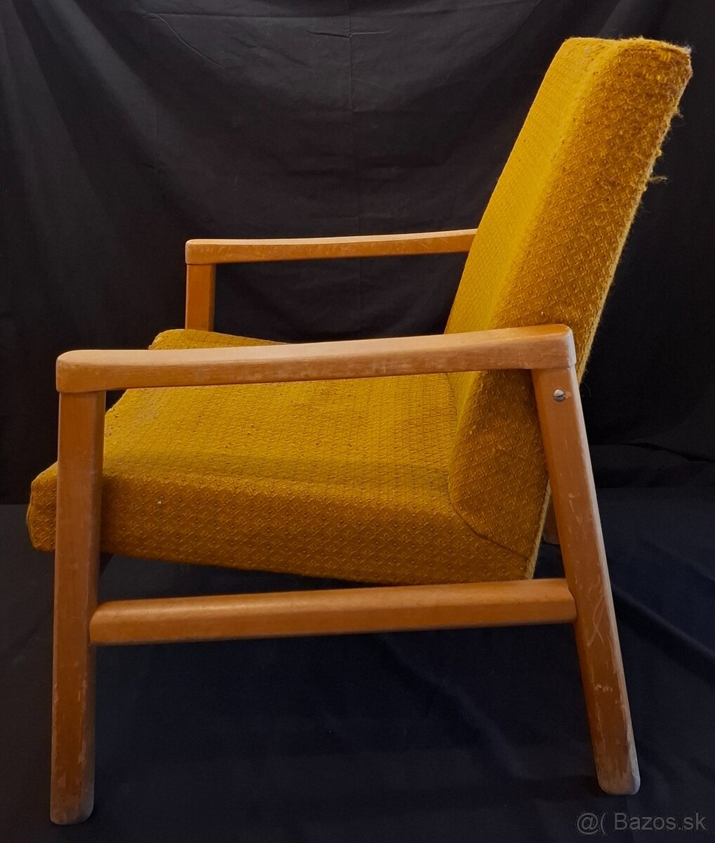 Staré kreslo Ton, typ : 615 369 1913 v pôvodnom stave, 1 kus - 5