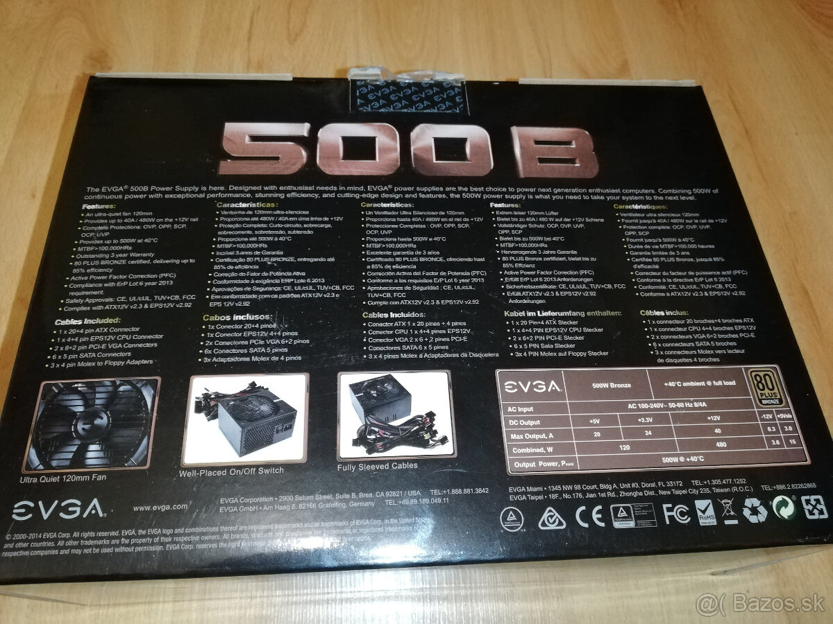 EVGA 500W 80Plus Bronze - 5
