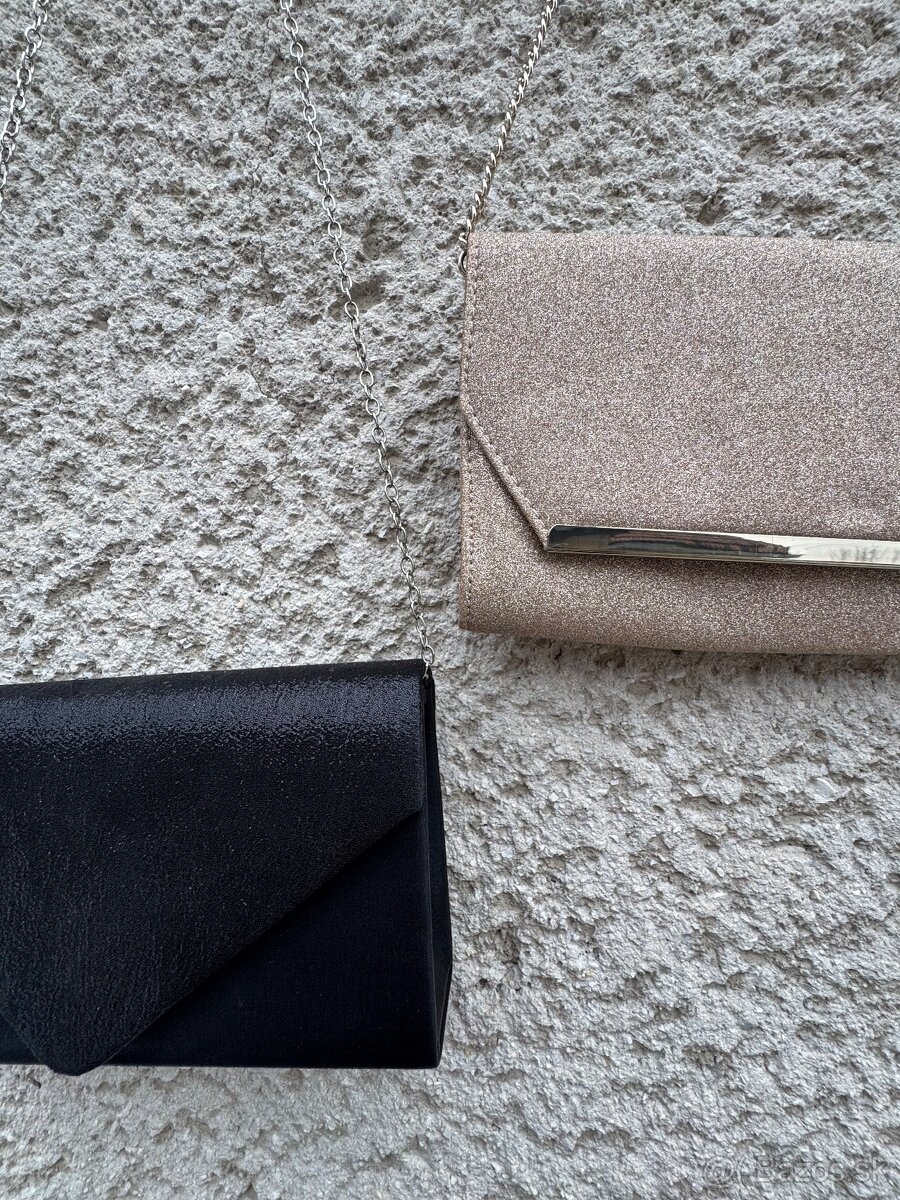 SET: modré šaty+zlatá kabelka - 5