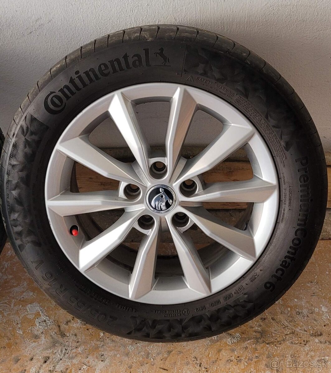 Predám letné kolesá 205/55 R16 - 5