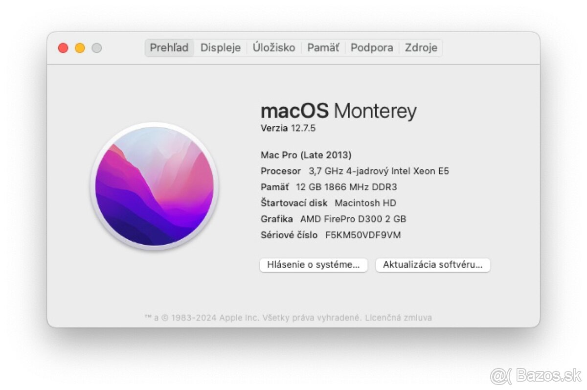 Predám Mac Pro 2013 - 5