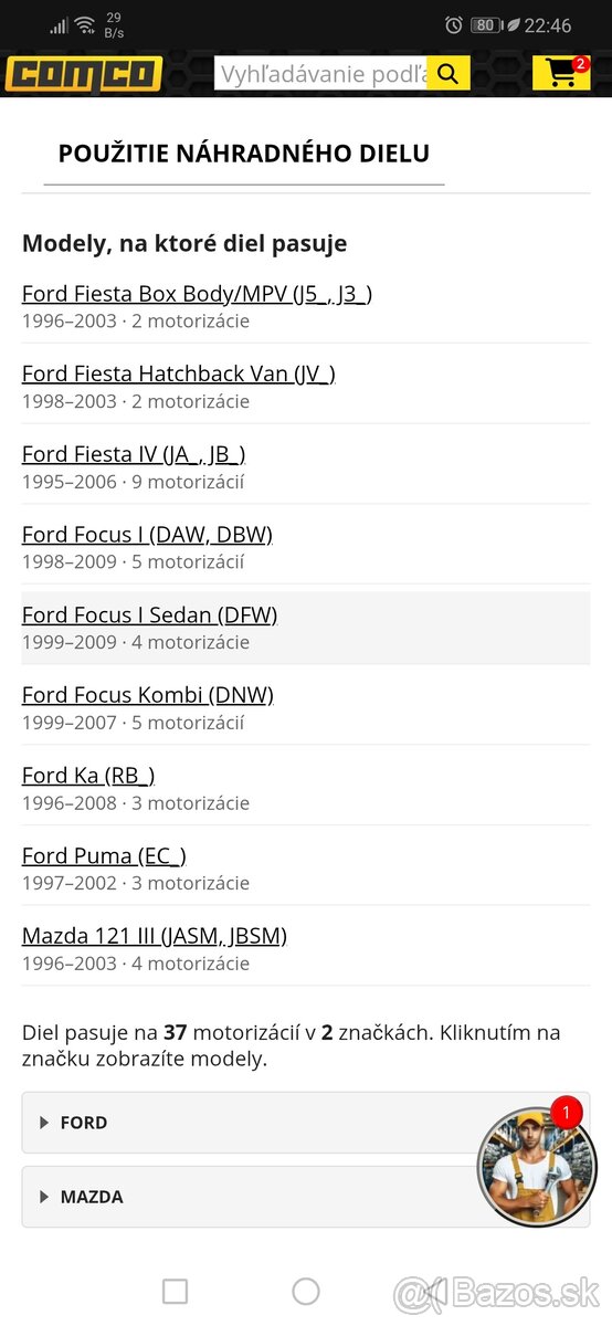 Spojkové ložisko ford focus mk1 - 5