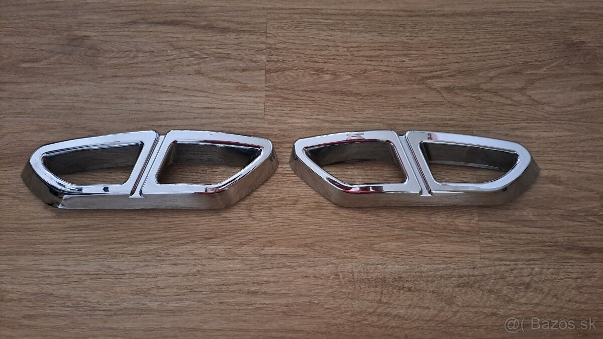 VW Passat B8 R-line NEREZ chrómové koncovky výfuku - 5