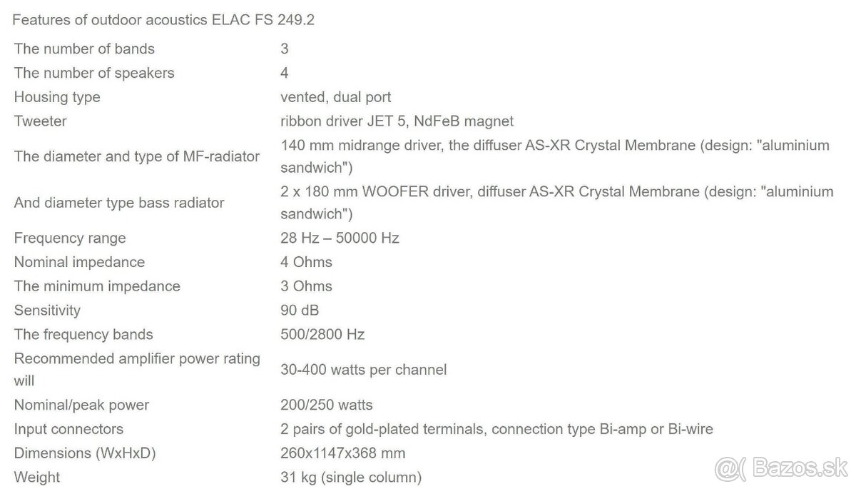 ELAC FS 249.2 Black High Gloss / AKCIA - 5