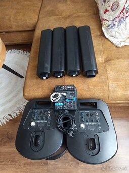 2x stĺpový systém "BEHRINGER C210" + mixpult "DNA MIX 4U - 5