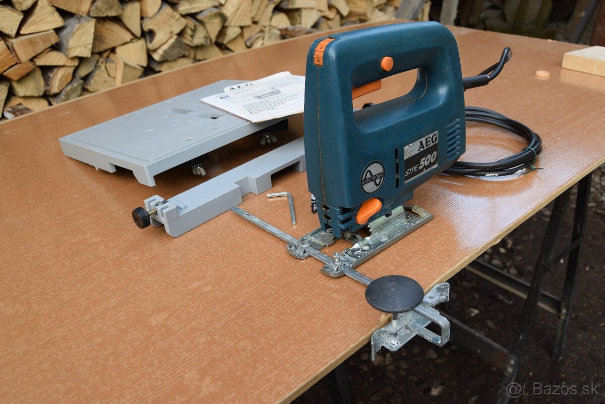 Priamočiara píla AEG STPE 500 plus stac.stolík - 5