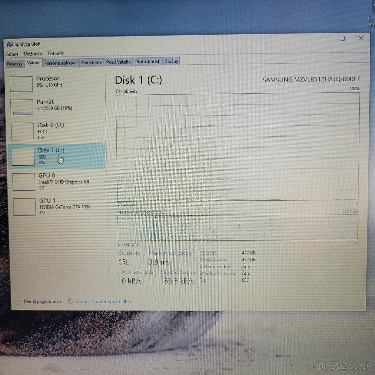 Herné 6 jadro, 16GB, 1,5TB, GTX 1050, BA-ZV-BB-LC-RS - 5
