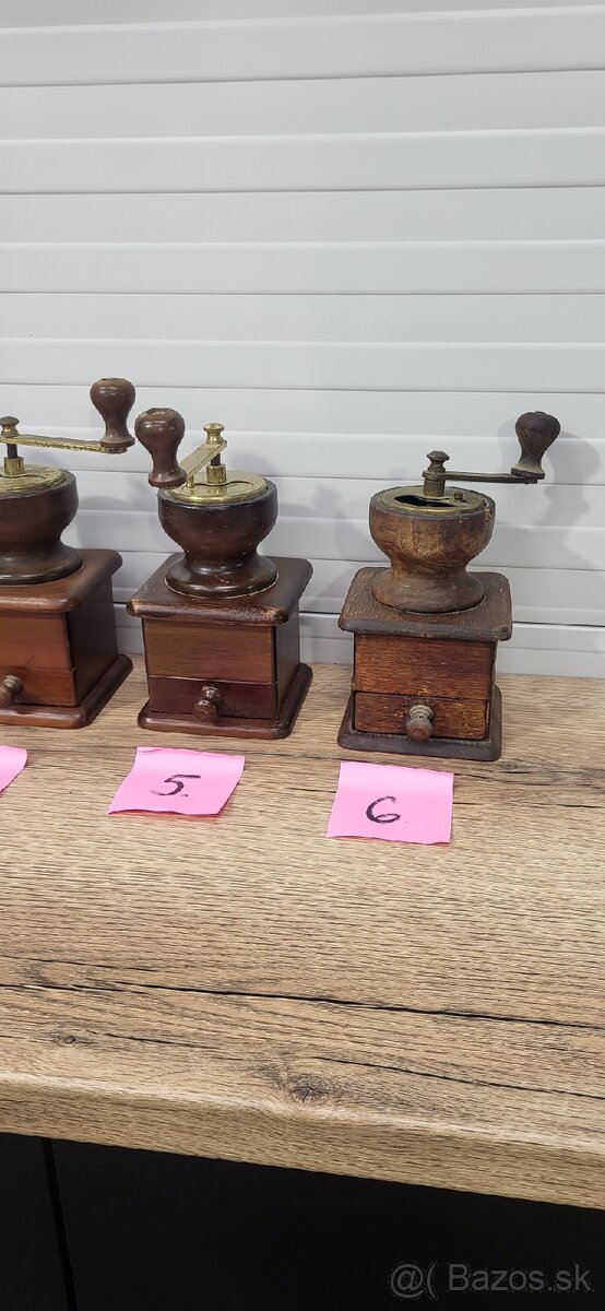 Mlynčeky na kavu s drevenou nasypkou - 5