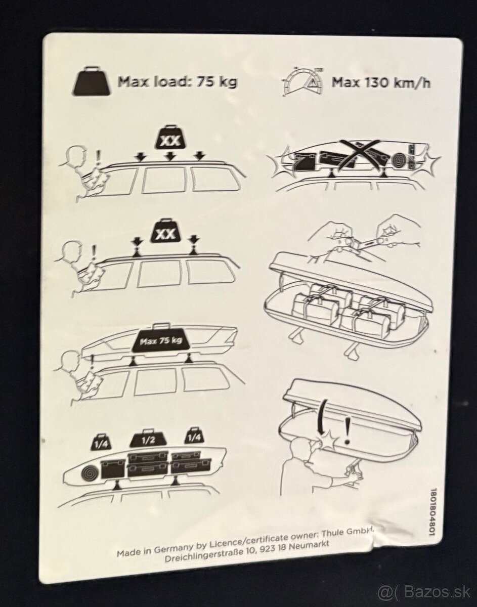 Prenajmem strešný box Thule Force XT XL - 5