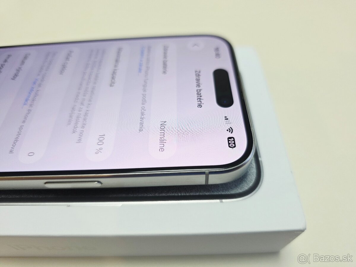 APPLE IPHONE 15 PRO 128GB WHITE TITANIUM TOP STAV - 5