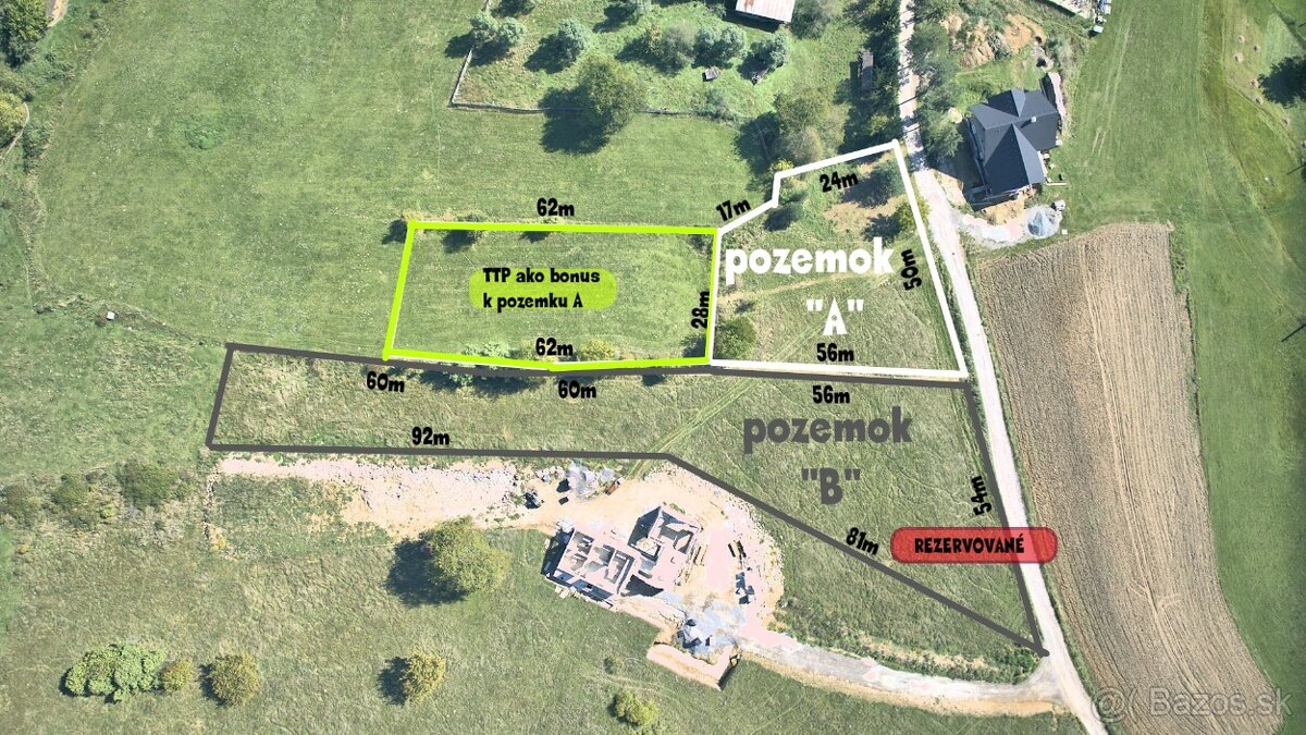 Pozemok „A“ na stavbu RD – Korytárky, okres Detva - 5