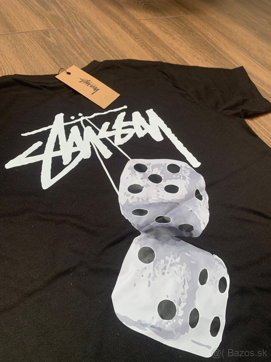 Čierne stussy tričko - 5