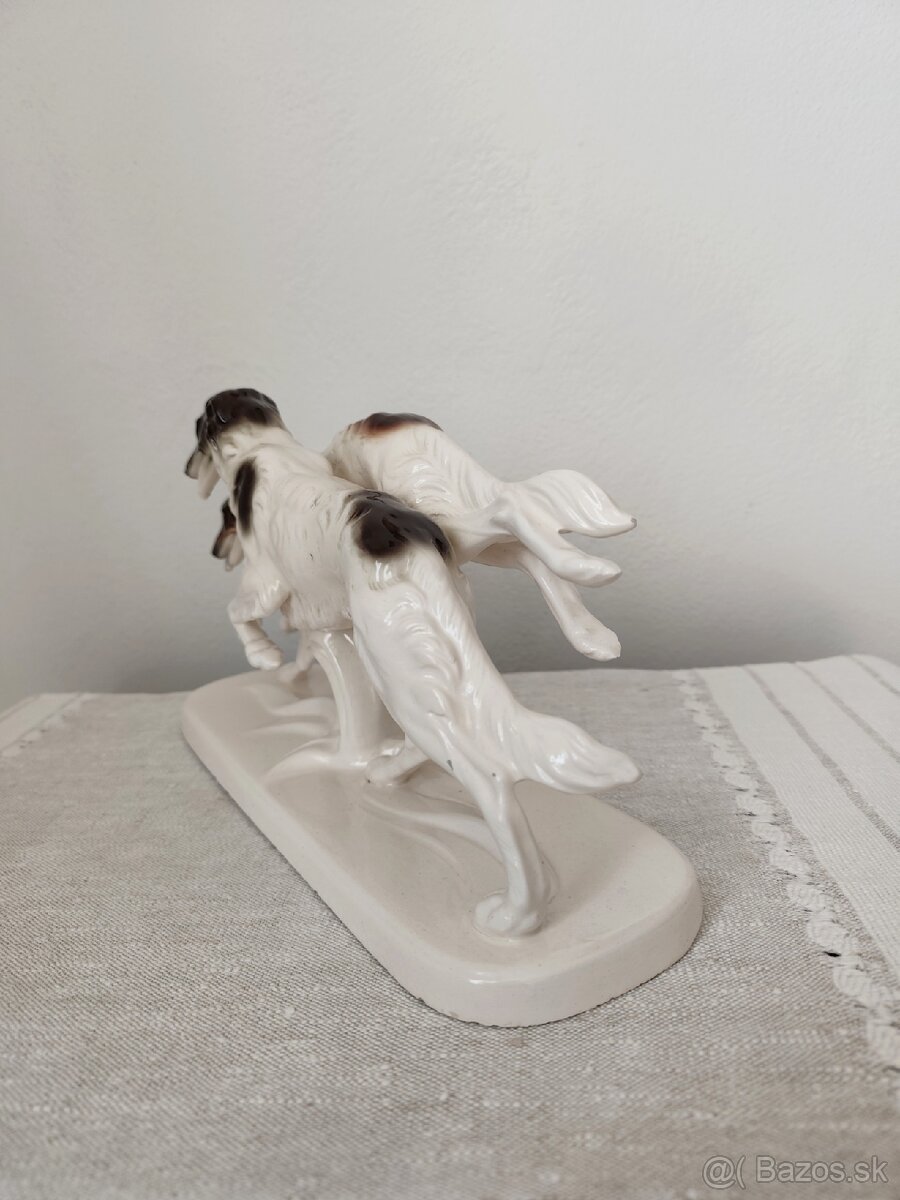 Hertwig chrti psy porcelánová soška - 5