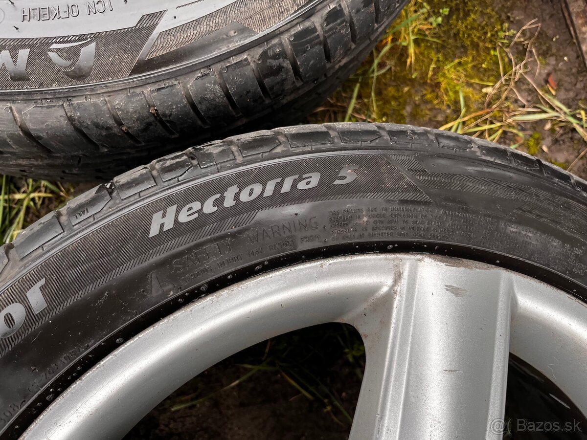 Alu disky 5x112 r17 + NOVÉ letné pneu 225/45 r17 - 5