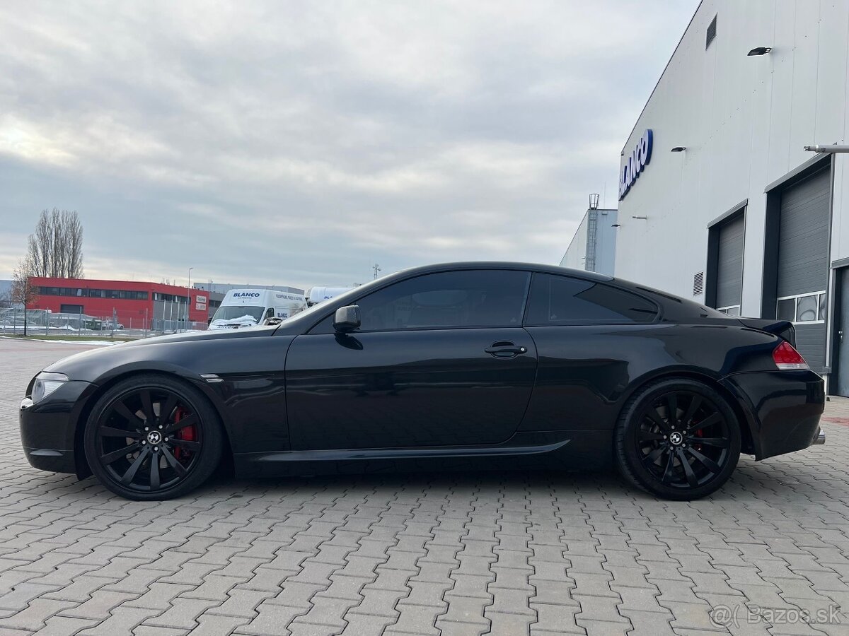 BMW 650i e63 270kw M6 packet Max výbava All Black - 5