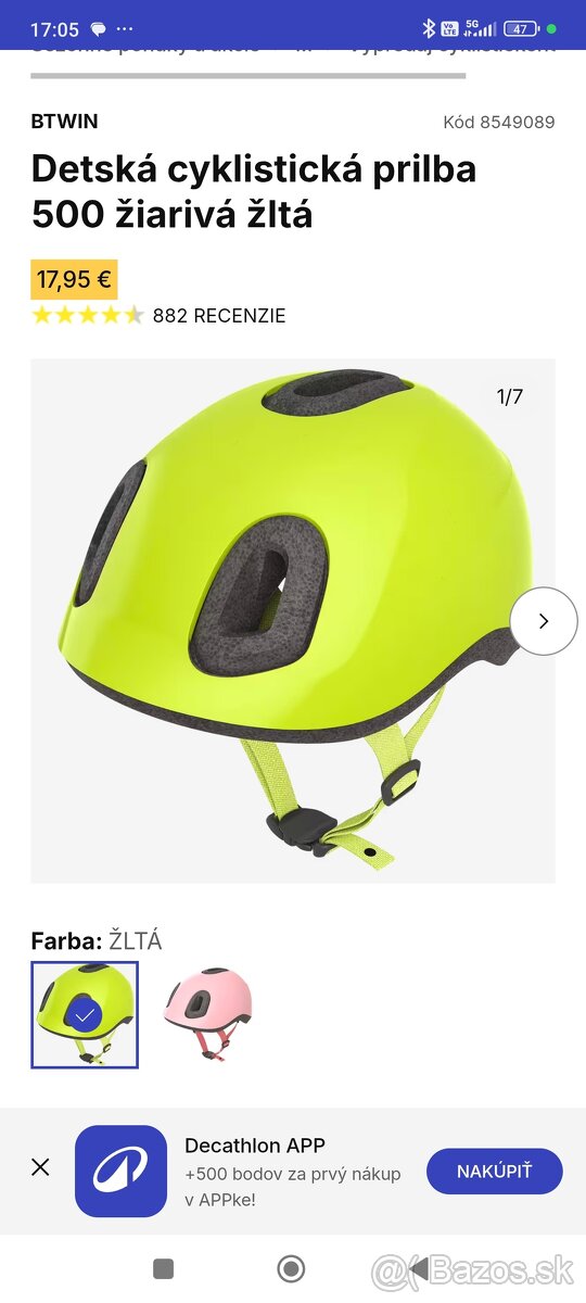 Detská cyklistická prilba 44-49cm - 5