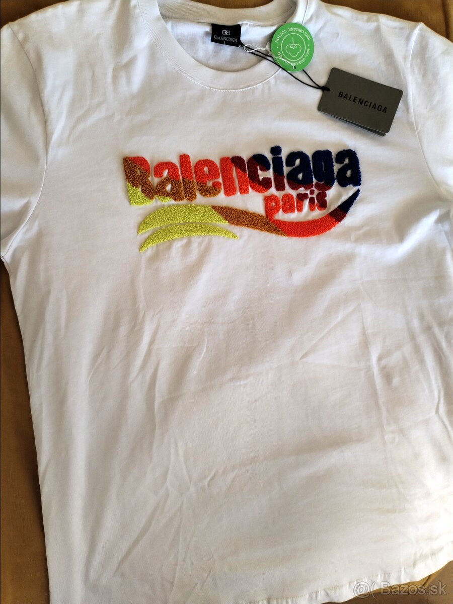 Tricko Balenciaga chlpate logo - 5