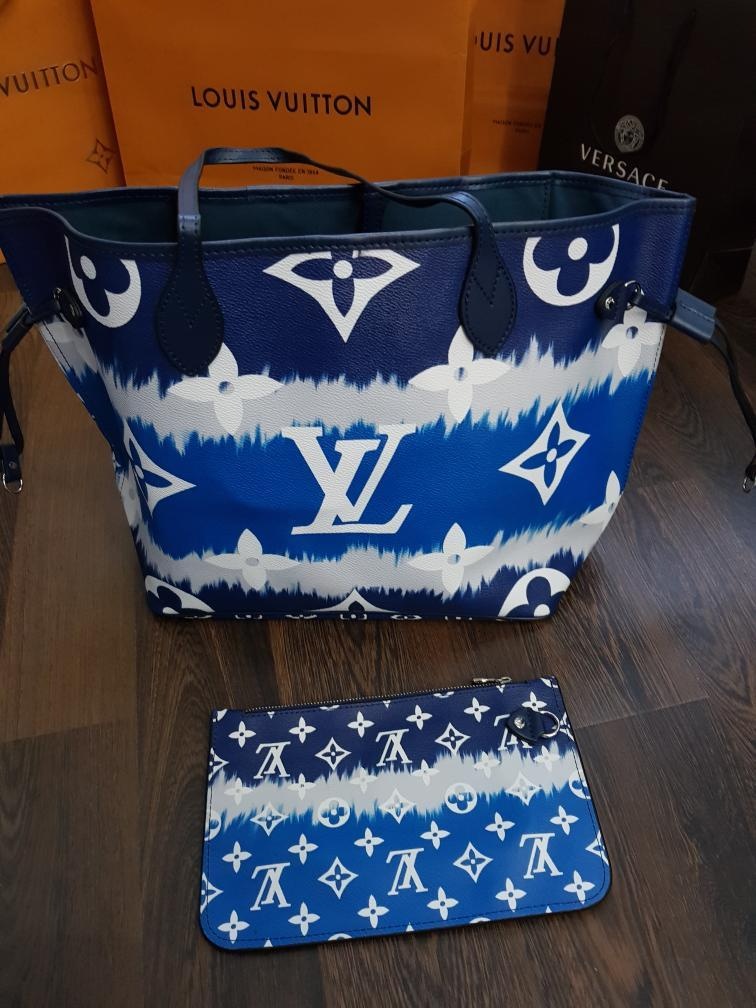 Nová Louis Vuitton Neverfull Escae modra - 5