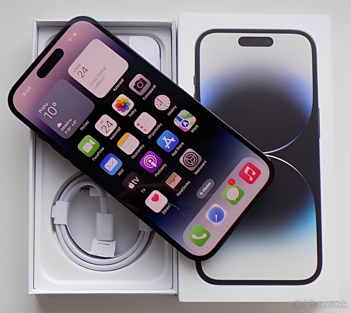 iPhone 14 Pro Space Black BATERIE 100% TOP - 5