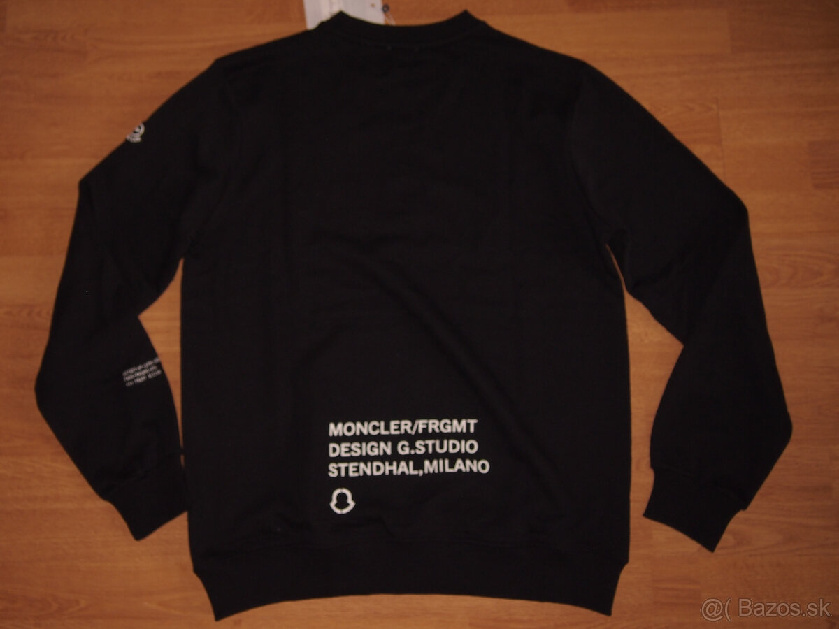 Moncler pánska mikina čierna - 5