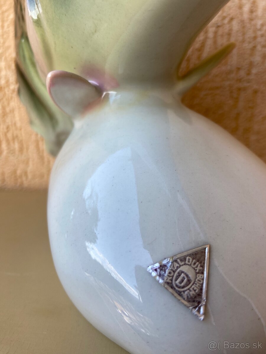 Royal Dux Bohemia. Porcelánová soška ryba. - 5