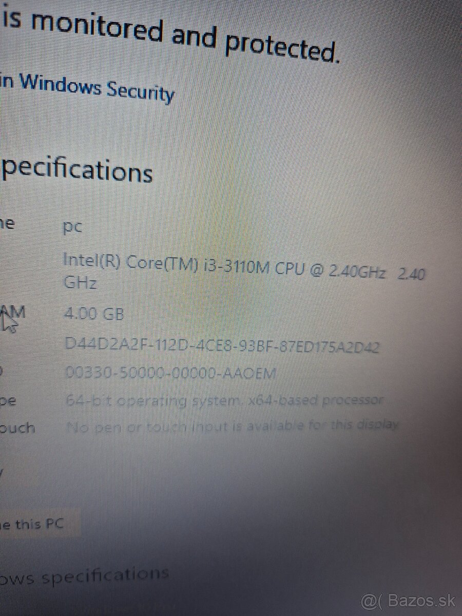 Hp notebook 250 i3, 4gb ram, 224 gb disk, windows 10 pro - 5