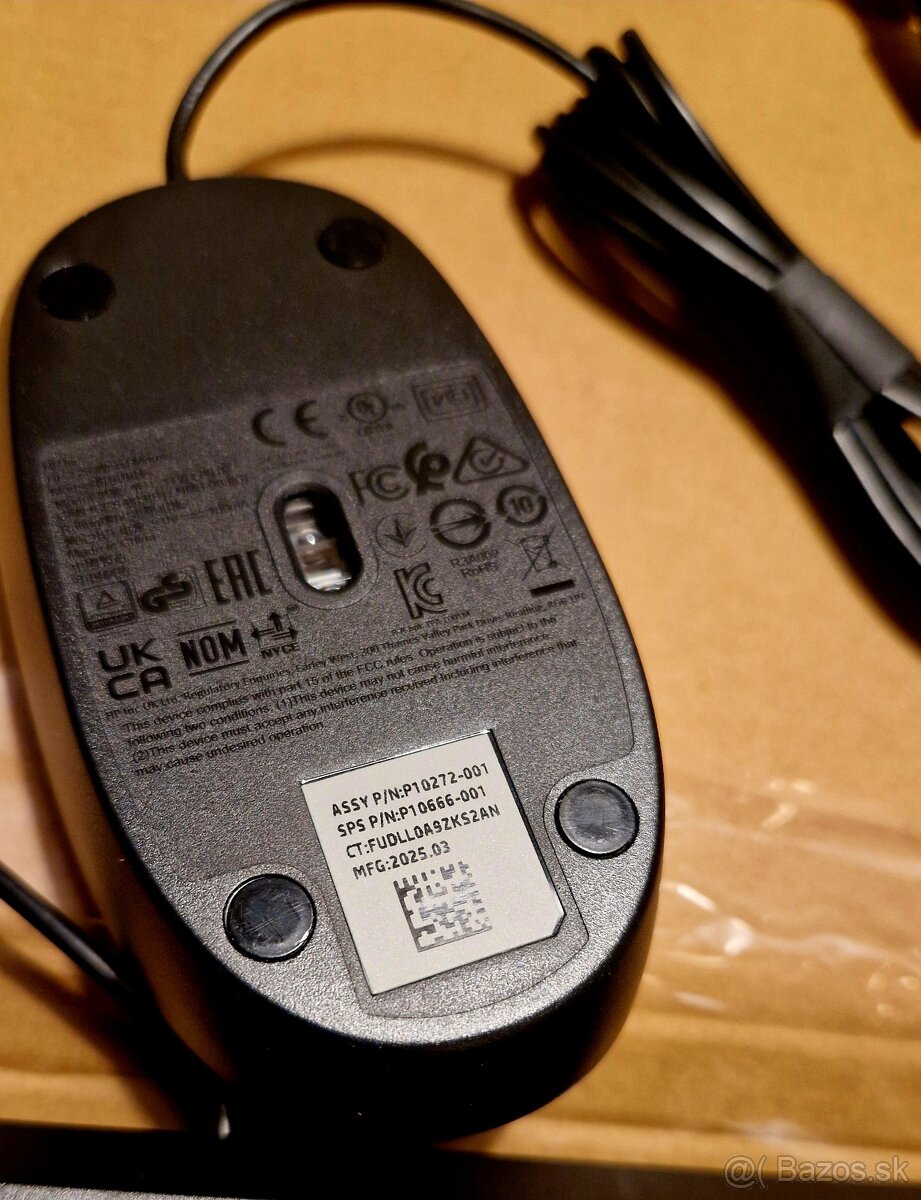 Klávesnica HP 125 Wired Keyboard a myš HP 125 Wired Mouse - 5