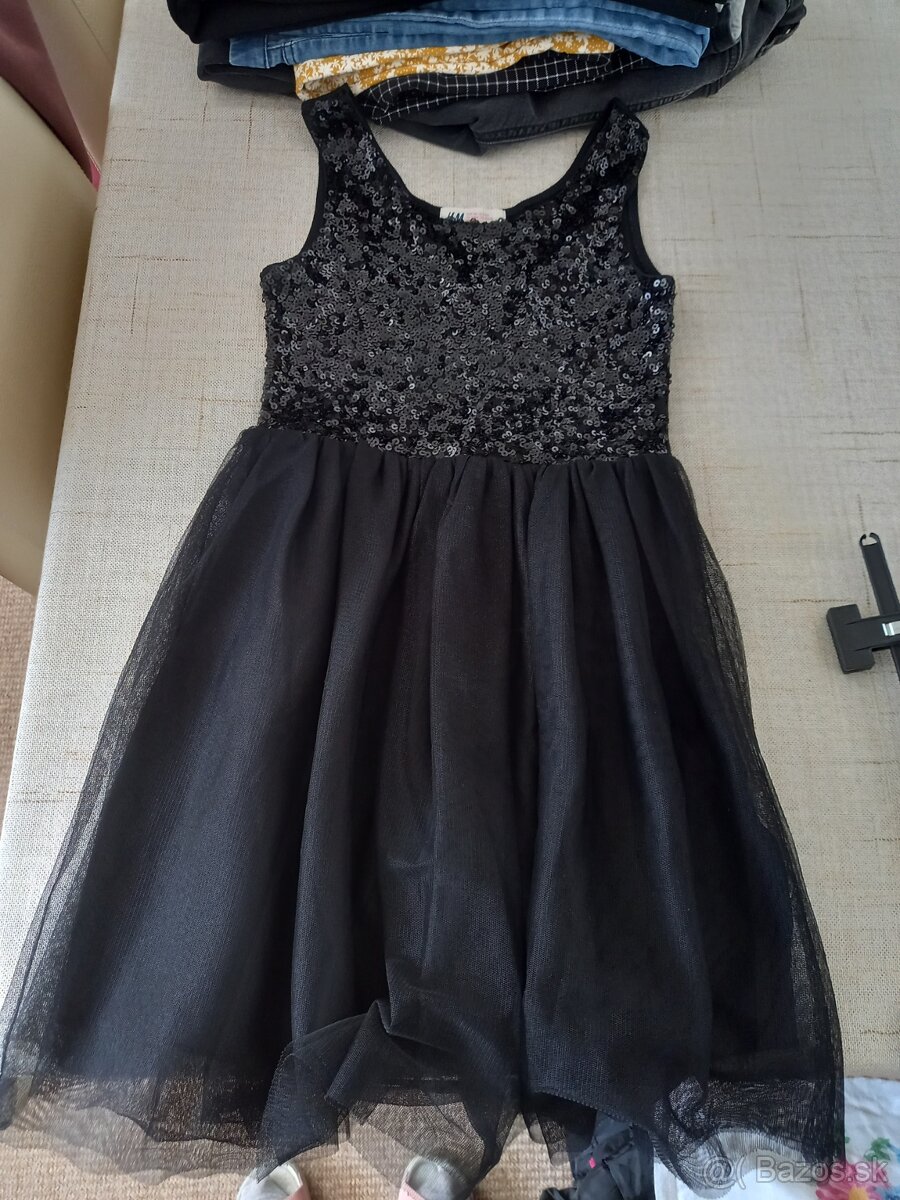 Dievčenské slávnostné šaty H&M veľ. 140 s bundičkou - 5