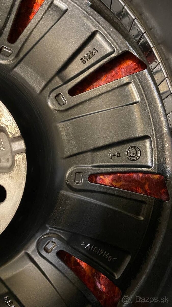 Predám disky 5x112 Škoda Original s letnými pneumatikami - 5