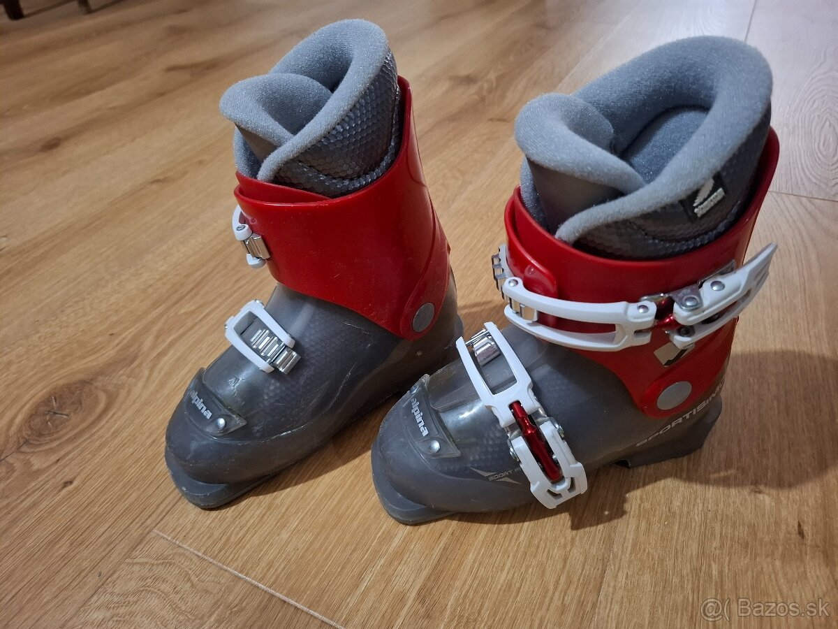 Detské lyže 65 cm + lyžiarky vel. 28,5 - 5