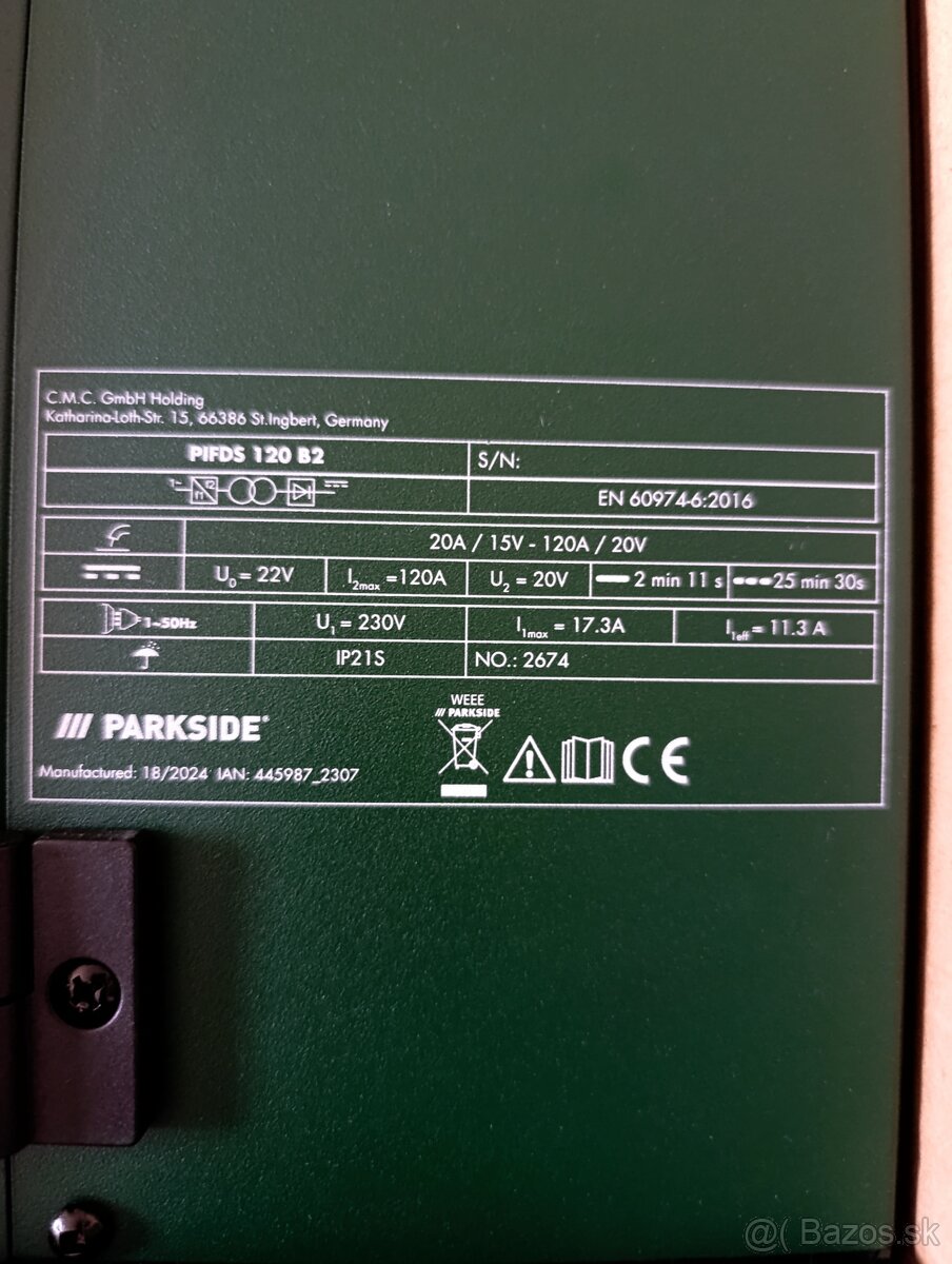 Zváračka parkside pfds 120 B2 - 5