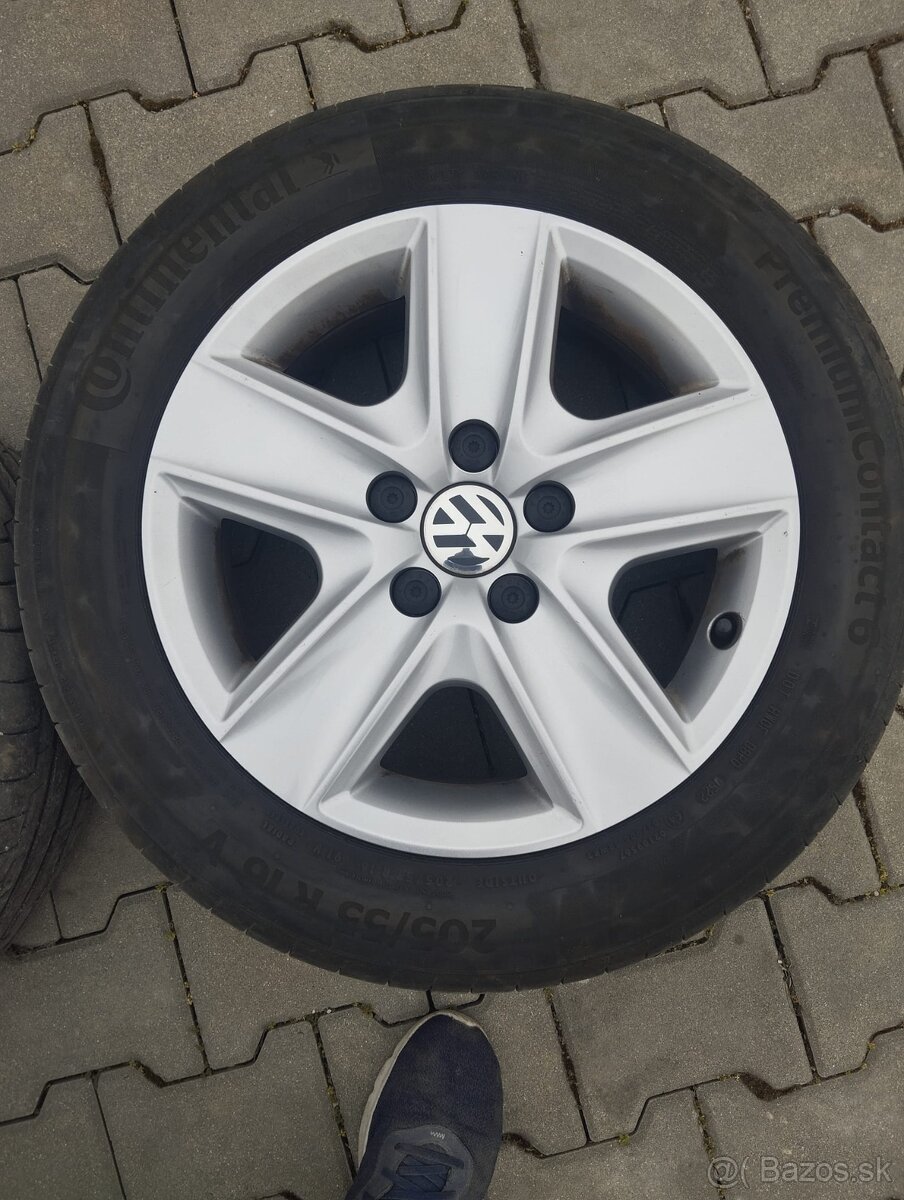 5 x 112 R16 Continental 205/55 R16 letné - 5