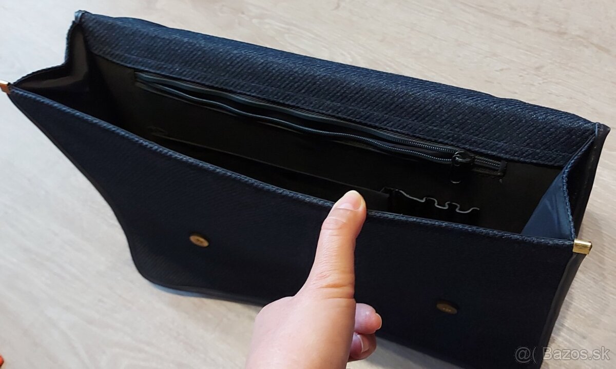 Modrá pánska taška 40 X 30 cm - 5